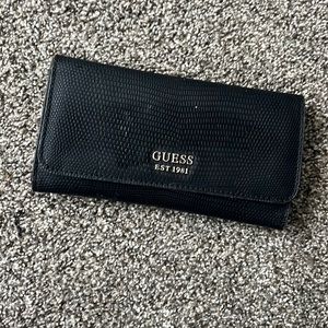 Guess Wallet All Black & Silver